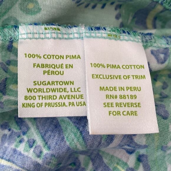 Lilly Pulitzer Rossmore V-Neck Dress Small Pima Cotton - Picture 6 of 6